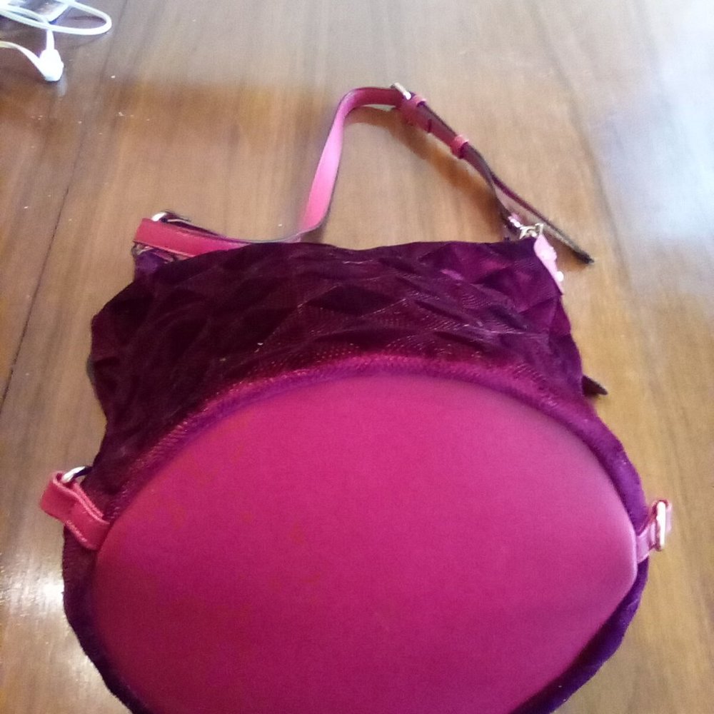 Red Velvet Convertable Backpack - image 3